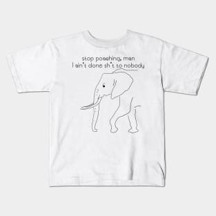 Stop poaching - elephant Kids T-Shirt